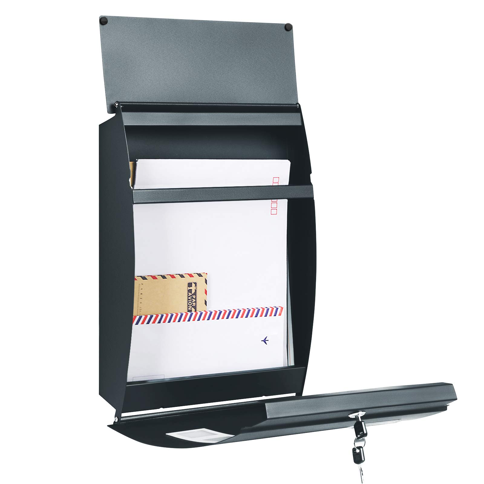 songmics-wandbriefkasten-gmb030g02-grau-anthrazit-mit-sichtfenster image 4
