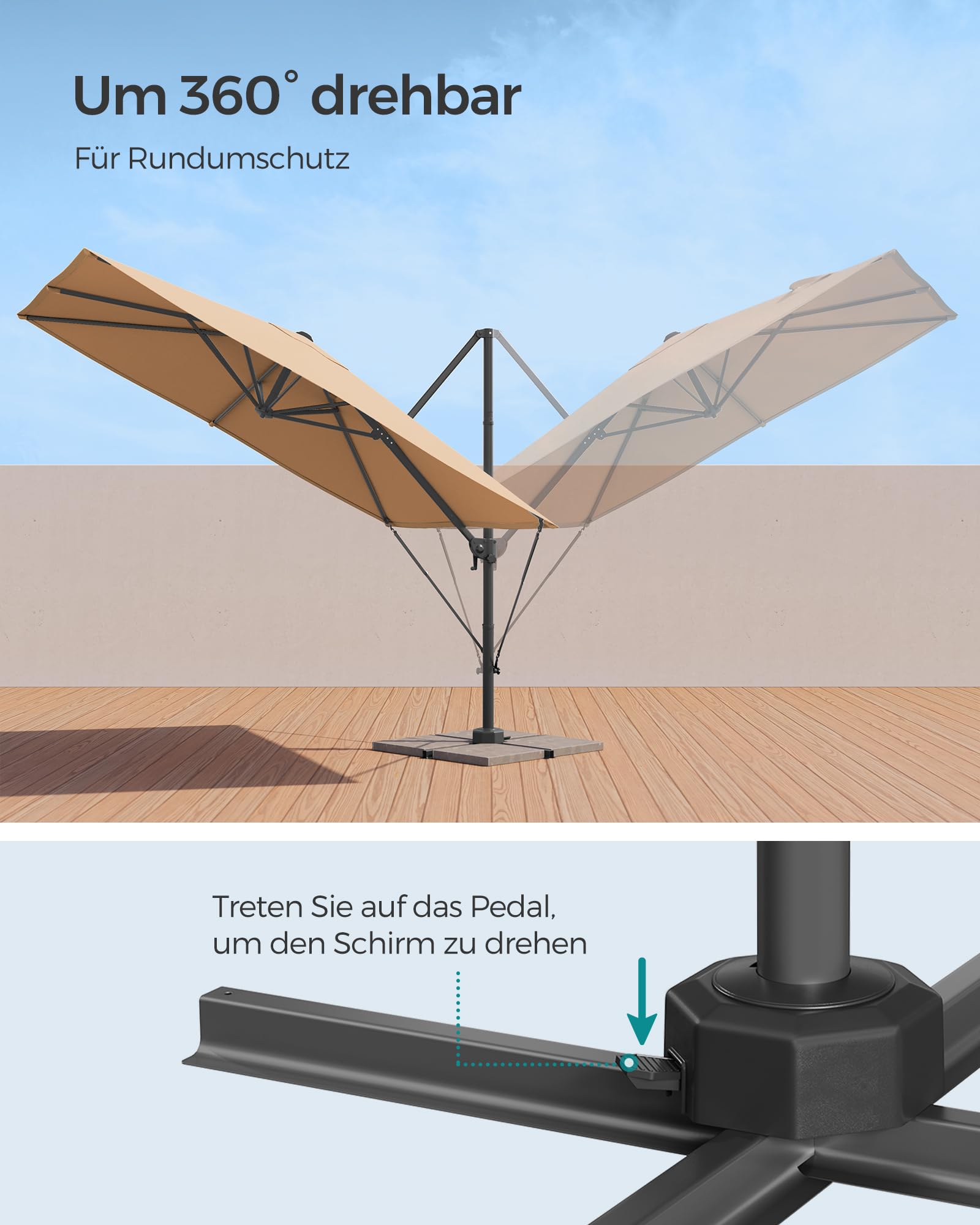 songmics-ampelschirm-gpu057k01-sonnenschirm-270x270-cm-upf-50-kamelbraun image 4