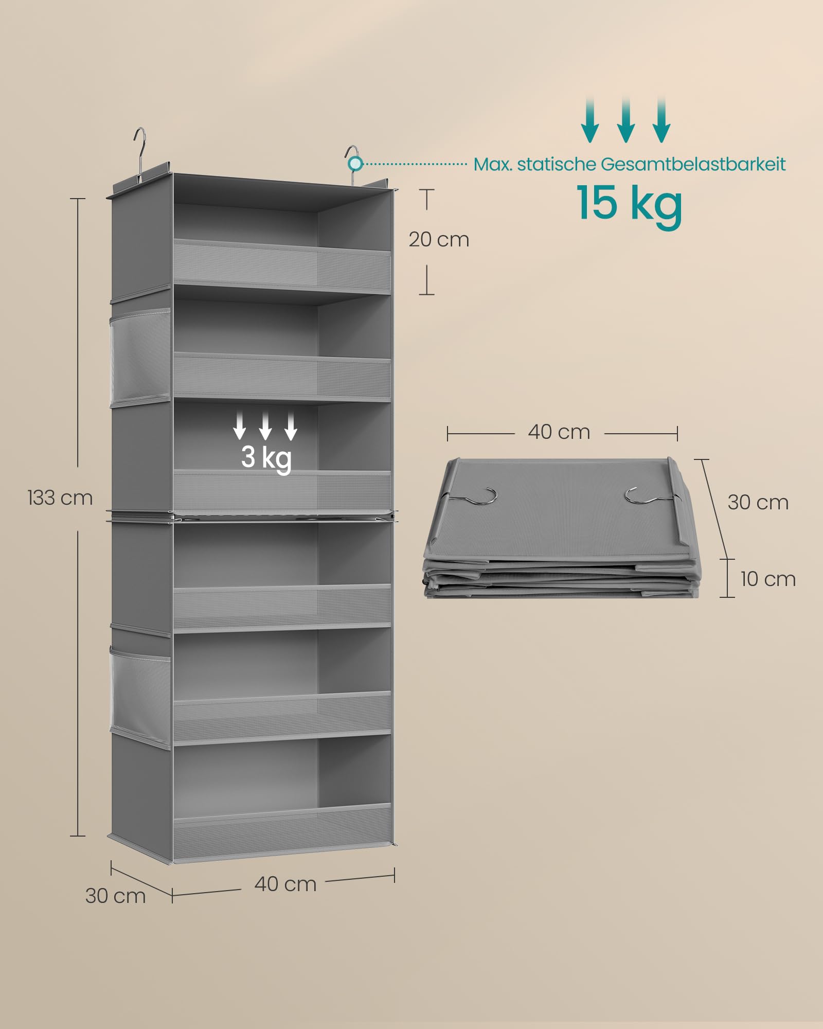 songmics-h-ngeorganizer-rch007g01-teilbar-6-f-cher-taubengrau image 2