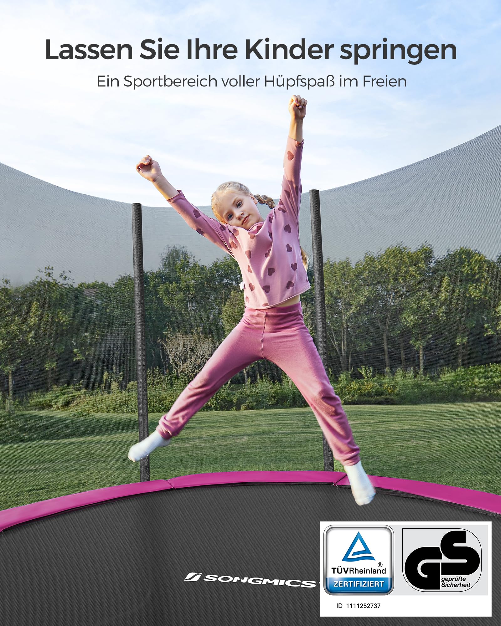 songmics-trampolin-outdoor-305-cm-mit-netz-und-leiter image 2