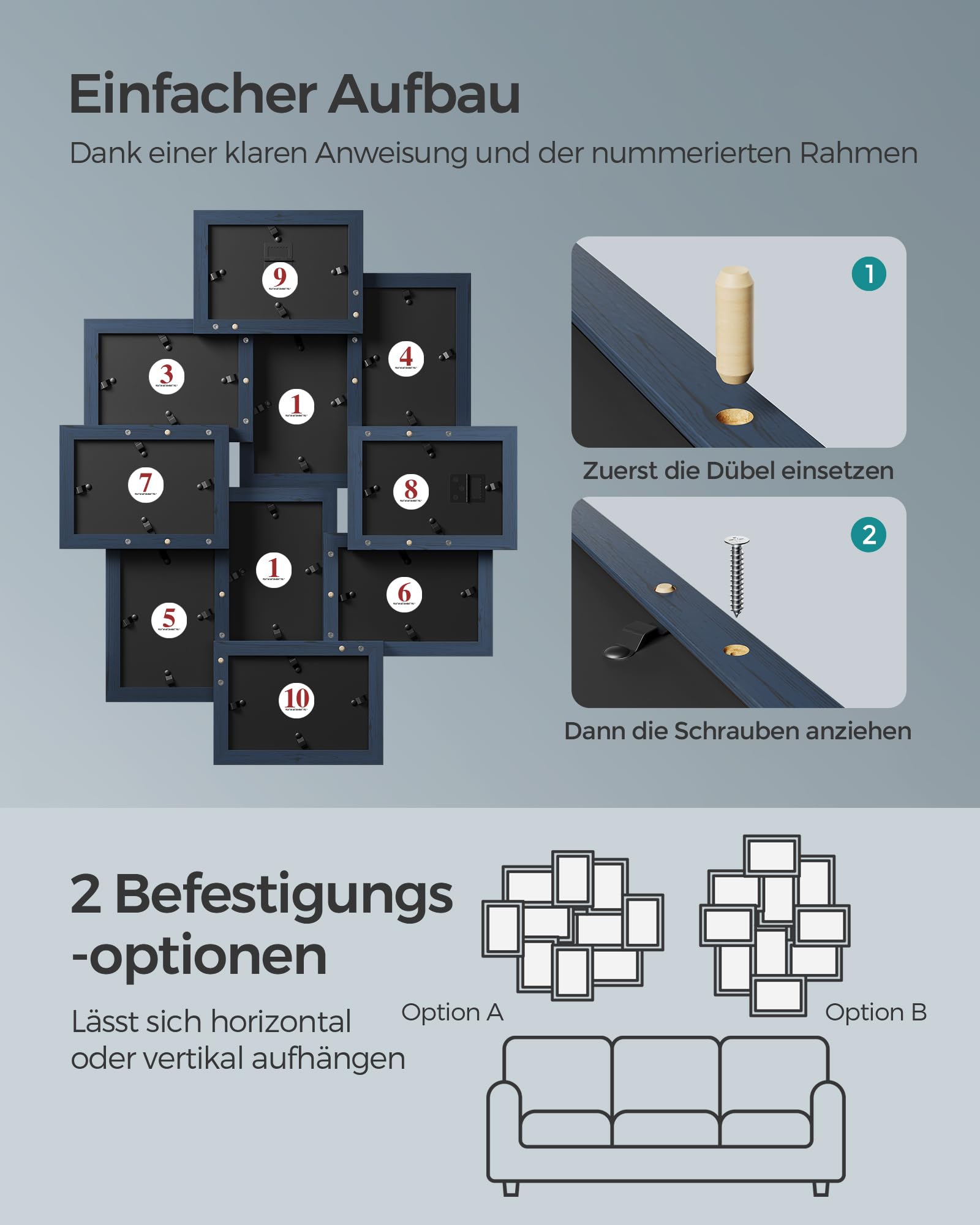 songmics-bilderrahmen-collage-rpf020q01-10er-set-f-r-10-x-15-cm-marineblau image 7