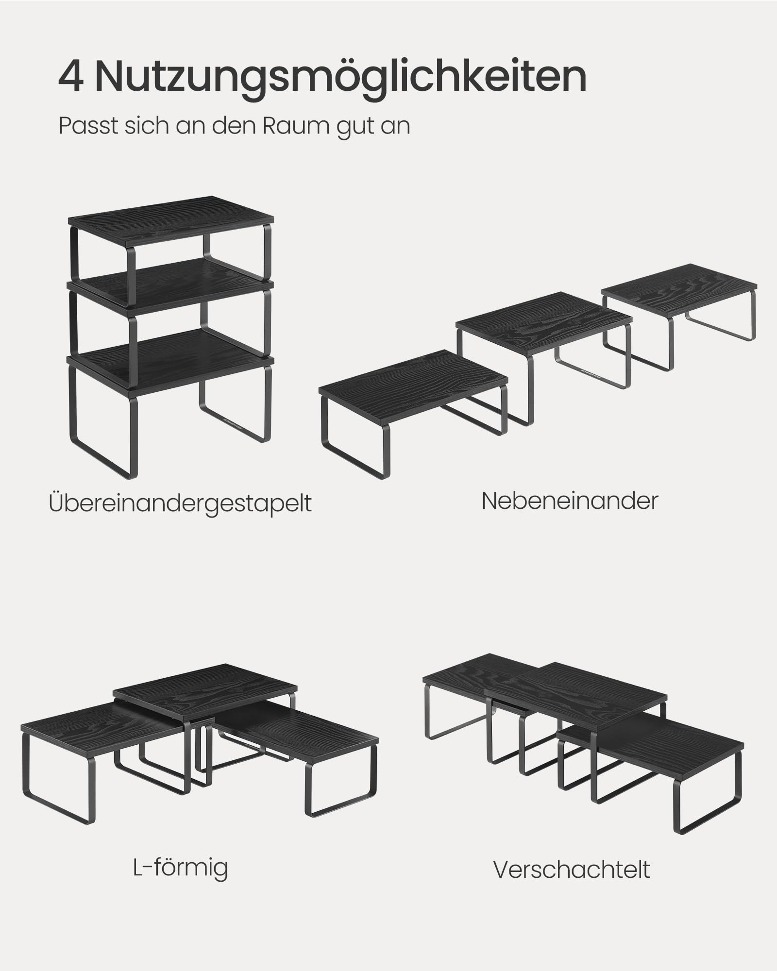 songmics-gew-rzregal-3er-set-k-chen-organizer-stapelbar-anthrazitgrau-mattschwar image 7