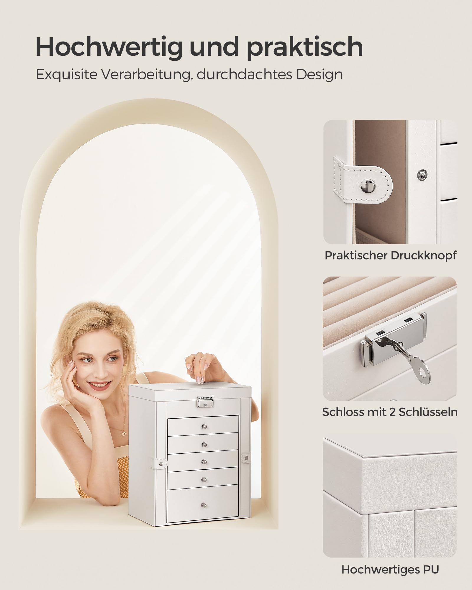 songmics-schmuckk-stchen-6-ebenen-mit-spiegel-abschlie-bar-wei-jbc152w01 image 6