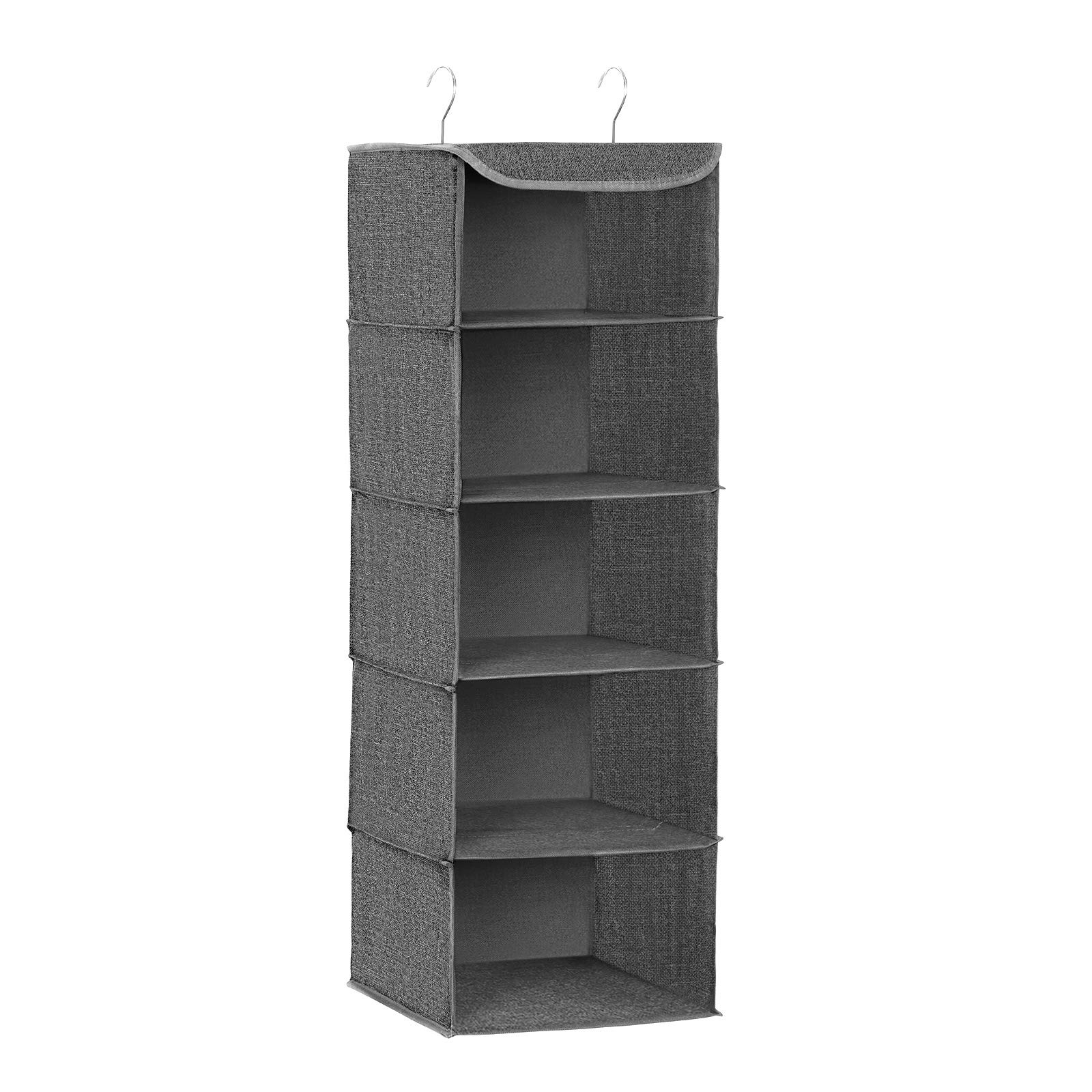 songmics-h-ngeorganizer-rch005g02-2er-set-grau-h-ngeregal-5-ebenen-faltbar image 5
