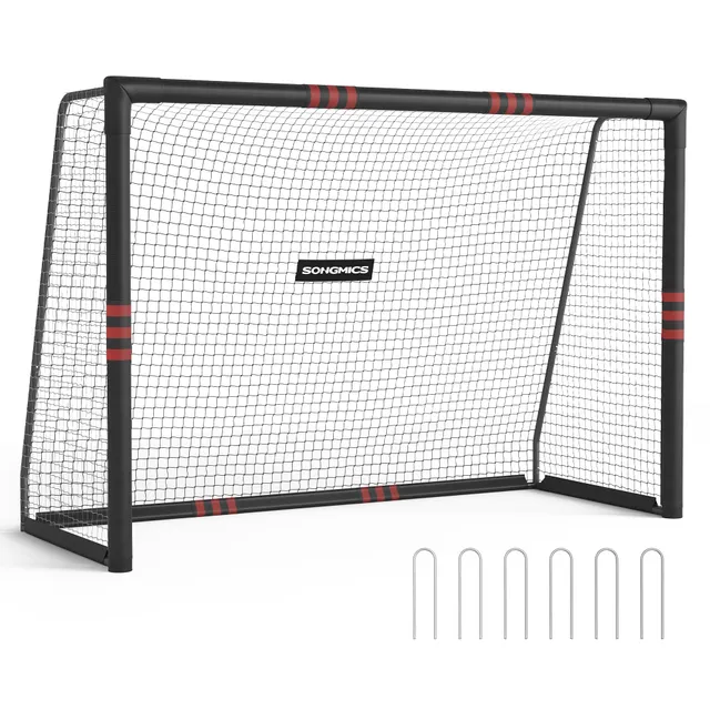 songmics-fu-balltor-outdoor-stahlrohre-pe-netz-garten-strand-2 image 1