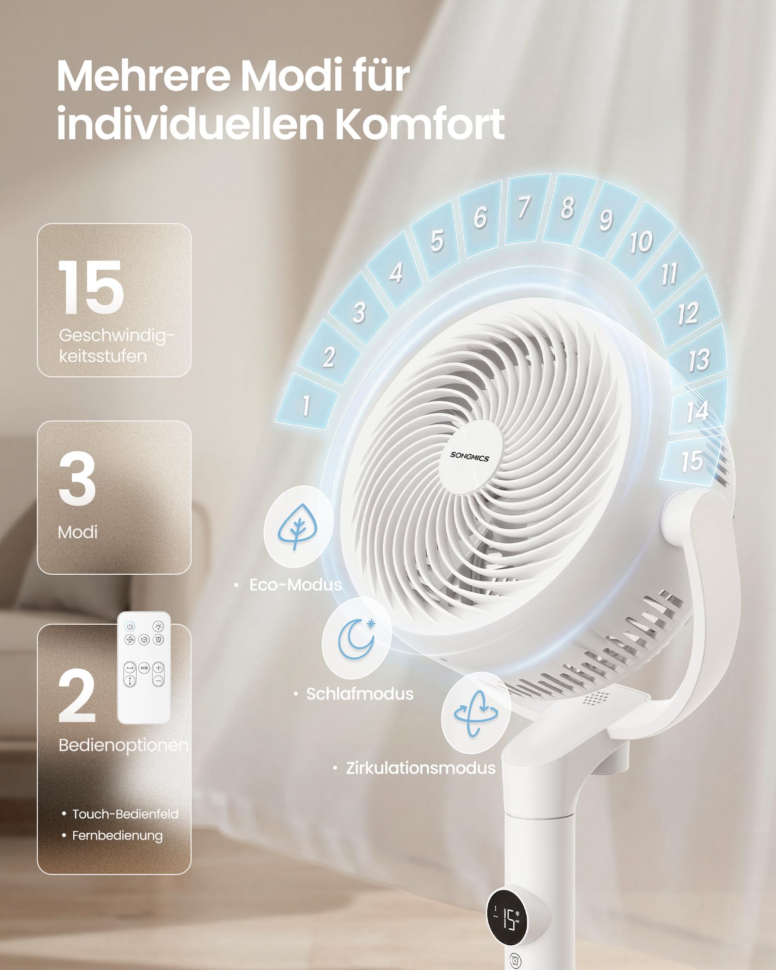 songmics-standventilator-xfc002w1eu-wolkenwei-20-db-fernbedienung-15-stufen image 5