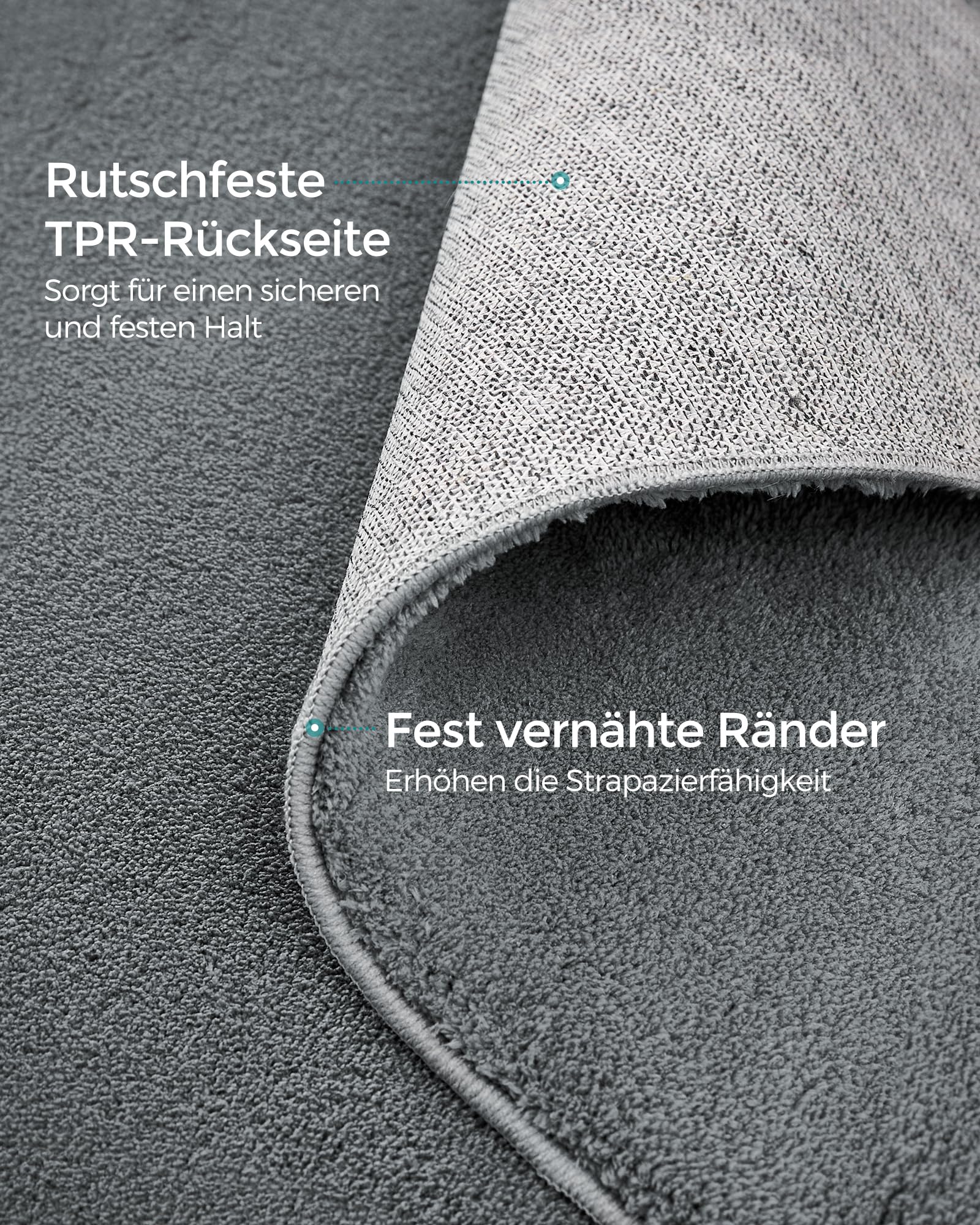 songmics-teppich-80-x-150-cm-rutschfest-maschinenwaschbar-taubengrau-tar011g01 image 4