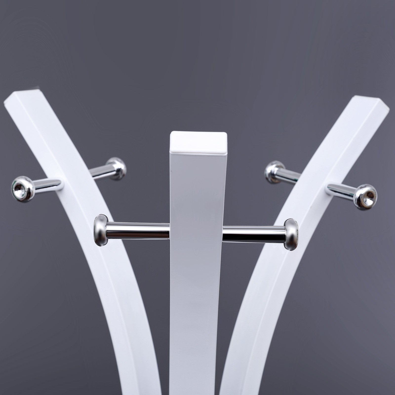 songmics-garderobenst-nder-rcr01w-metall-176-cm-wei-mit-9-haken-bis-60-kg image 6