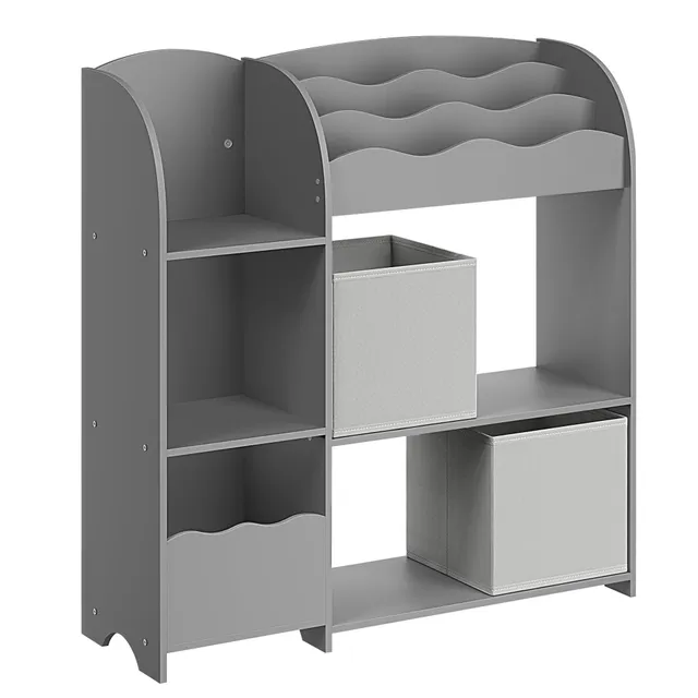 songmics-kinder-b-cherregal-spielzeugregal-mit-2-boxen image 1