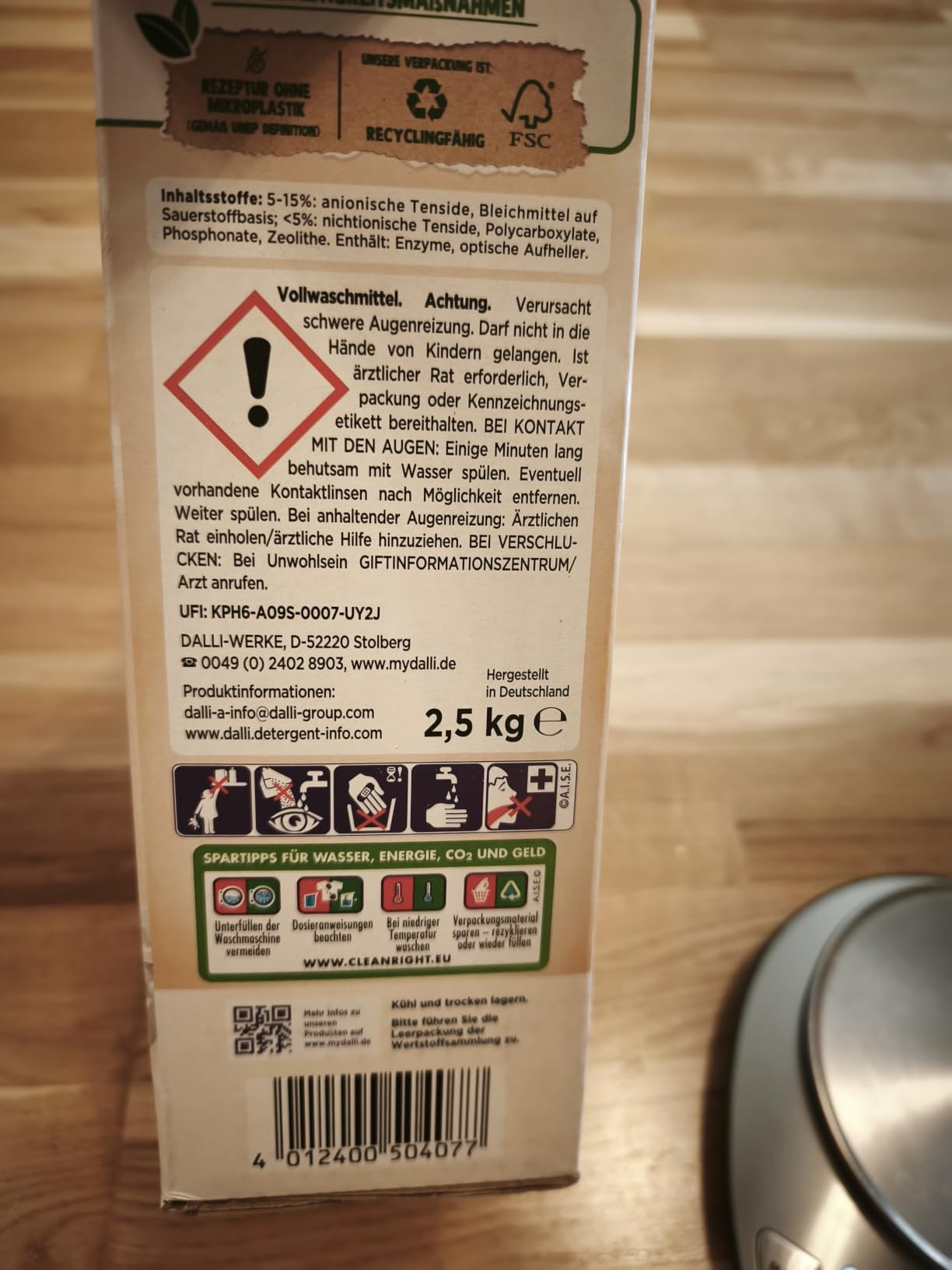 Gute Waschleistung