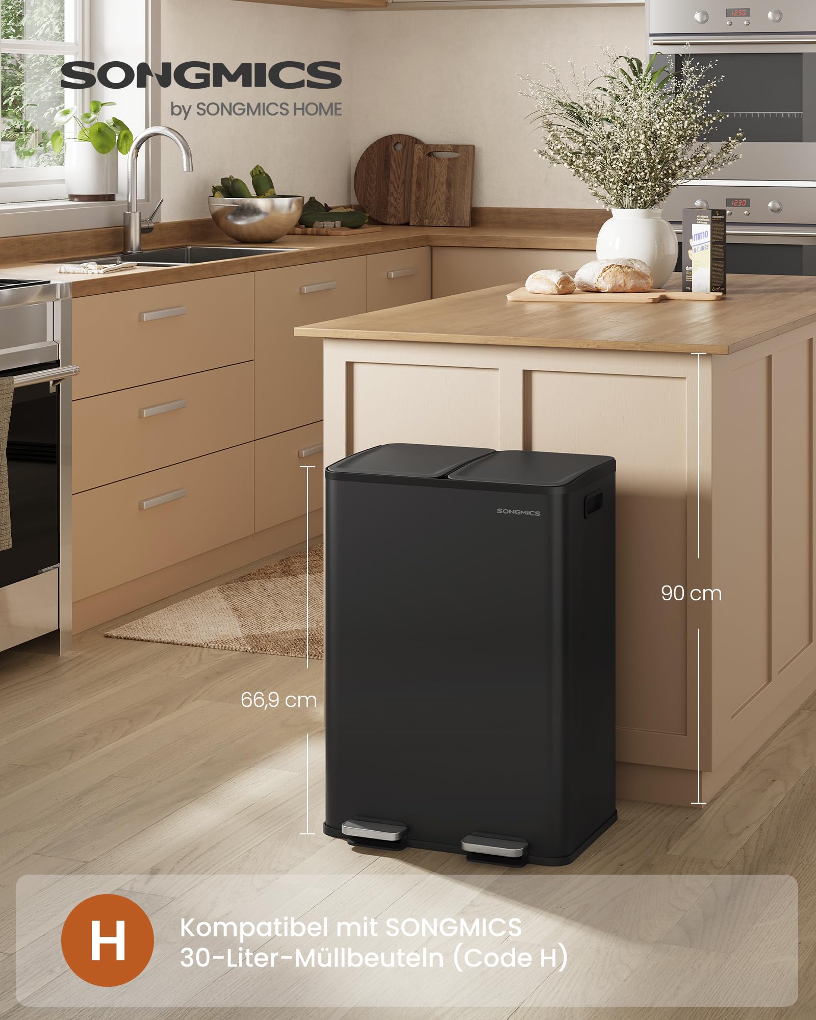 songmics-m-lleimer-k-che-ltb741b02-2x30l-tretm-lleimer-stahl-tintenschwarz image 2