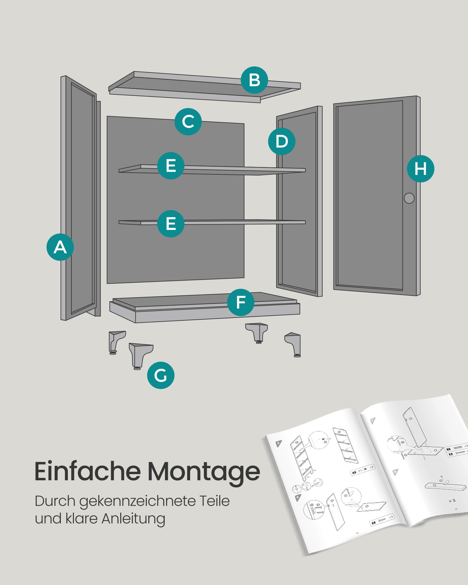 songmics-aktenschrank-stahl-abschlie-bar-mattwei-80-x-40-x-90-cm-omc013w01 image 3
