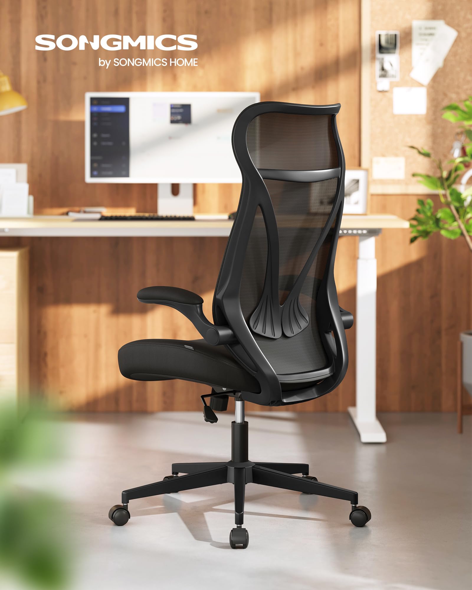 songmics-b-rostuhl-obn088b01-ergonomischer-drehstuhl-tintenschwarz-bis-150-kg image 3