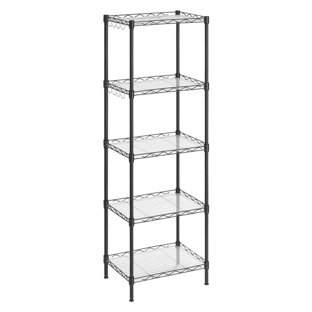songmics-k-chenregal-5-ebenen-metall-schwarz-lgr115b01 image 1