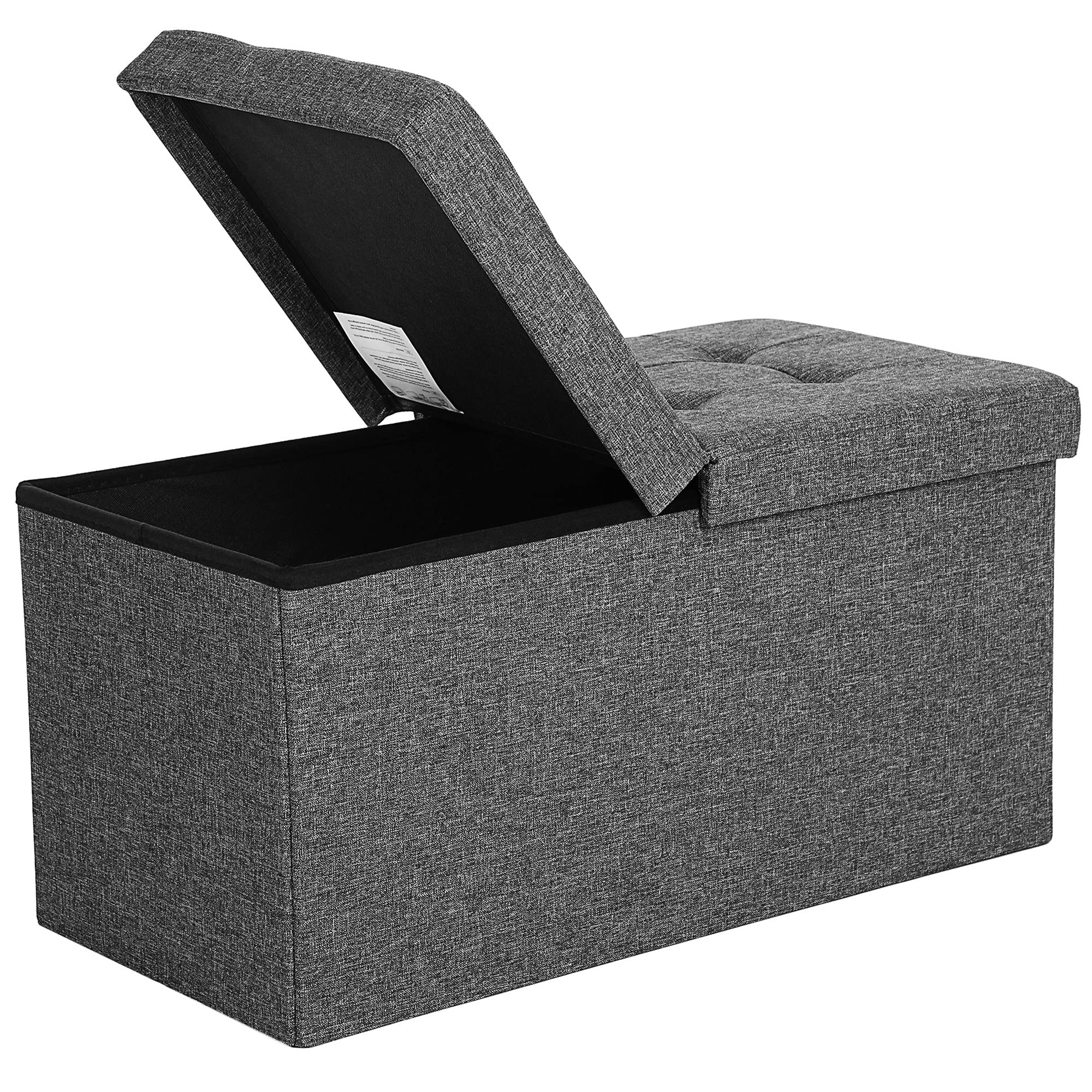 songmics-lsf46gyz-sitzbank-mit-stauraum-76-cm-schiefergrau-300-kg image 1