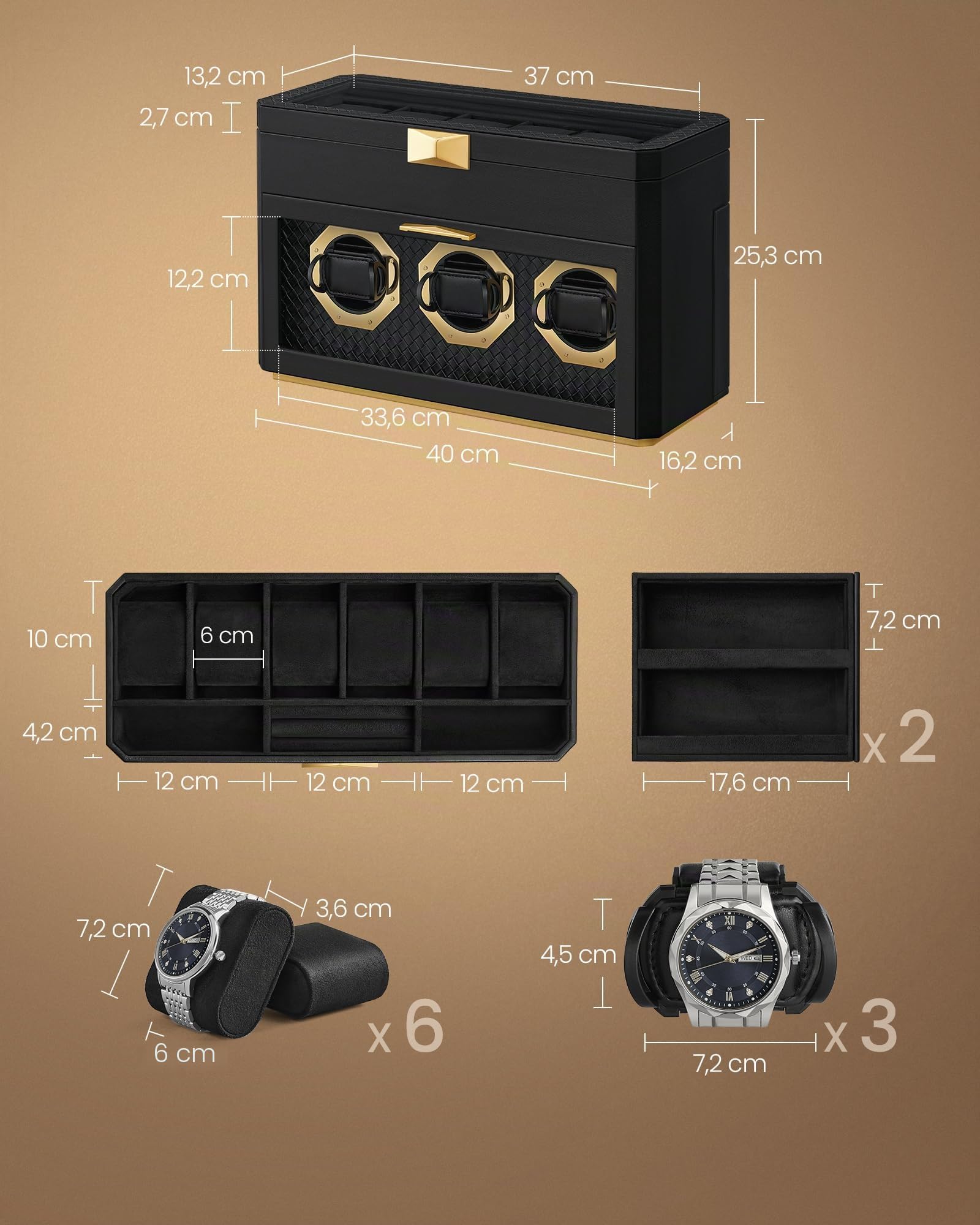 songmics-home-ronne-uhrenbox-9-uhren-glasfenster-schwarz-jwb026b01 image 6