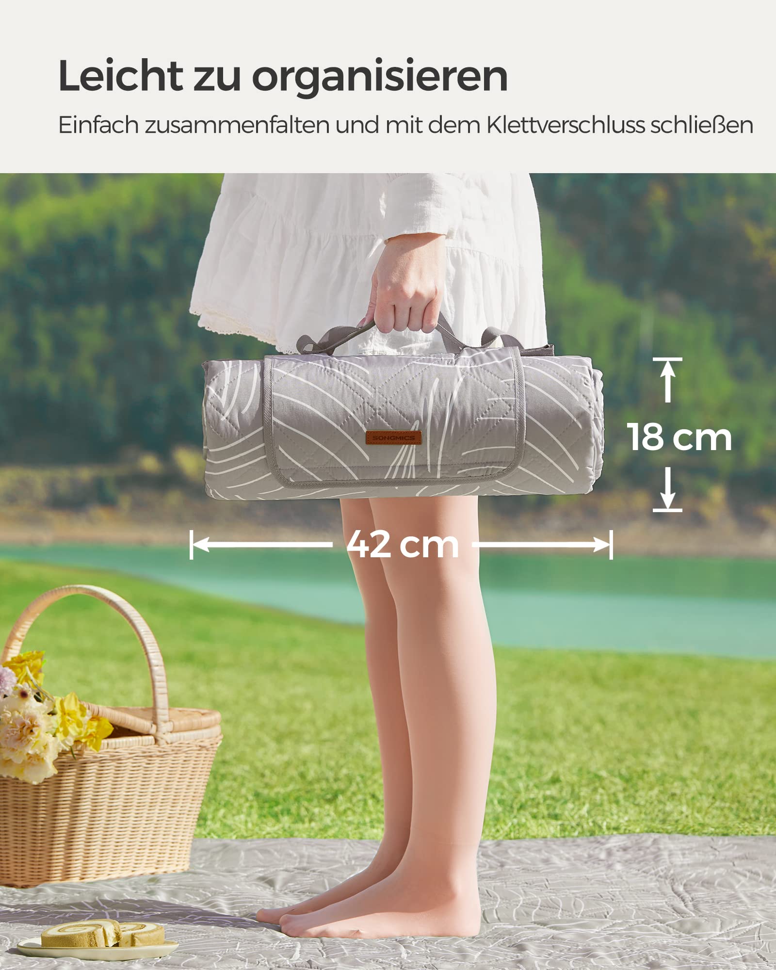 songmics-gcm010b02-picknickdecke-200-x-200-cm-khaki-farn image 8