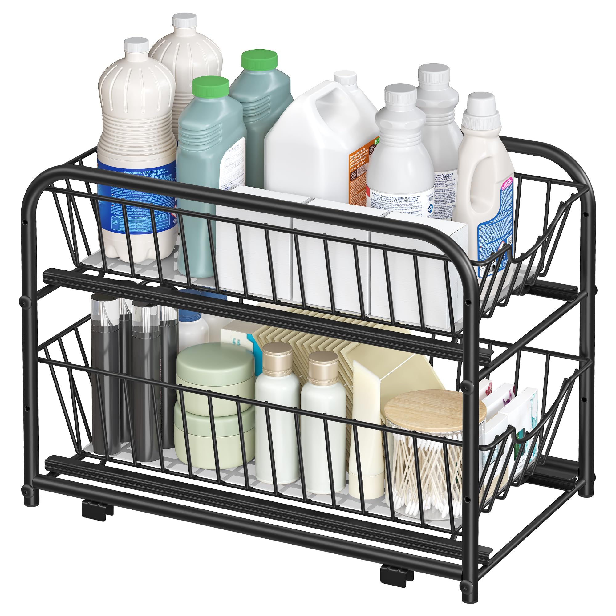 songmics-k-chen-organizer-kcs017b01v1-k-chenregal-2-ebenen-stapelbar-erweiterbar image 2