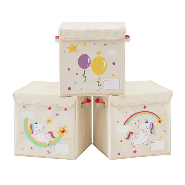 songmics-aufbewahrungsbox-mit-deckel-3er-set-30-x-30-x-30-cm-einh-rner-beige image 1