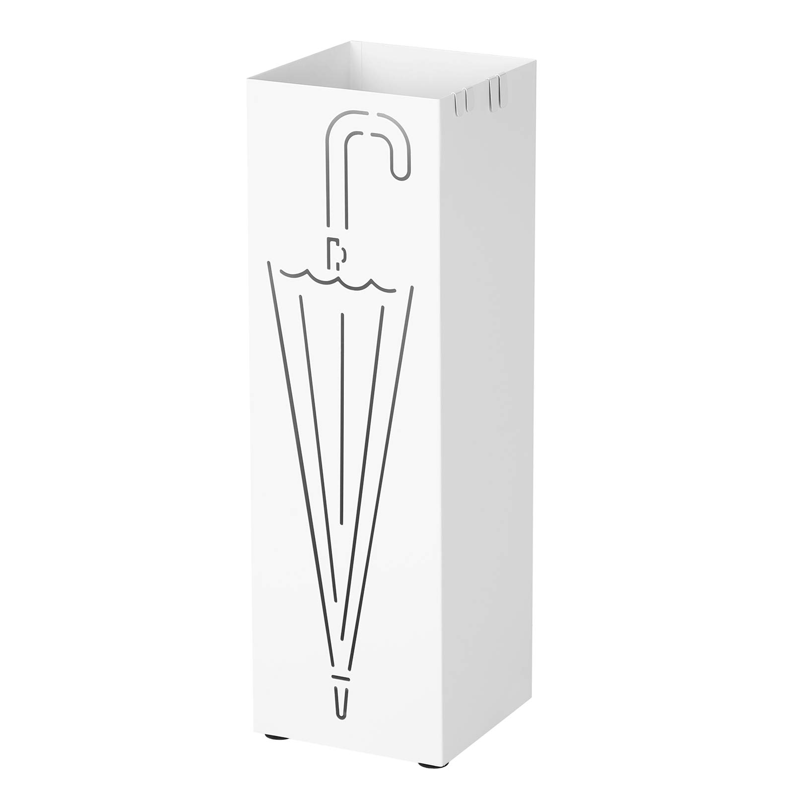 songmics-schirmst-nder-luc01w-metall-quadratisch-wei-15-5-x-15-5-x-49-cm image 1