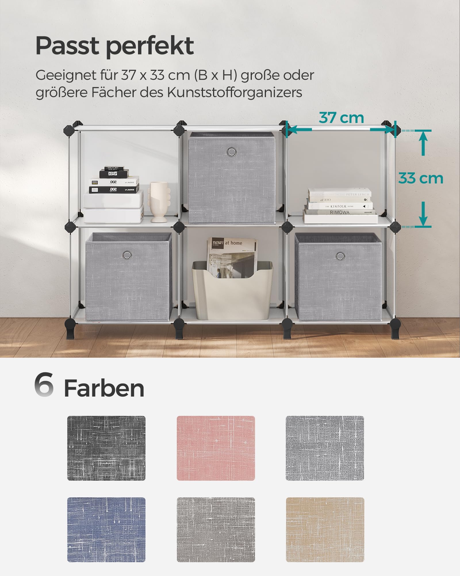 songmics-rfb02lg-3-aufbewahrungsbox-30x30x30-cm-6er-set-grau-meliert image 7