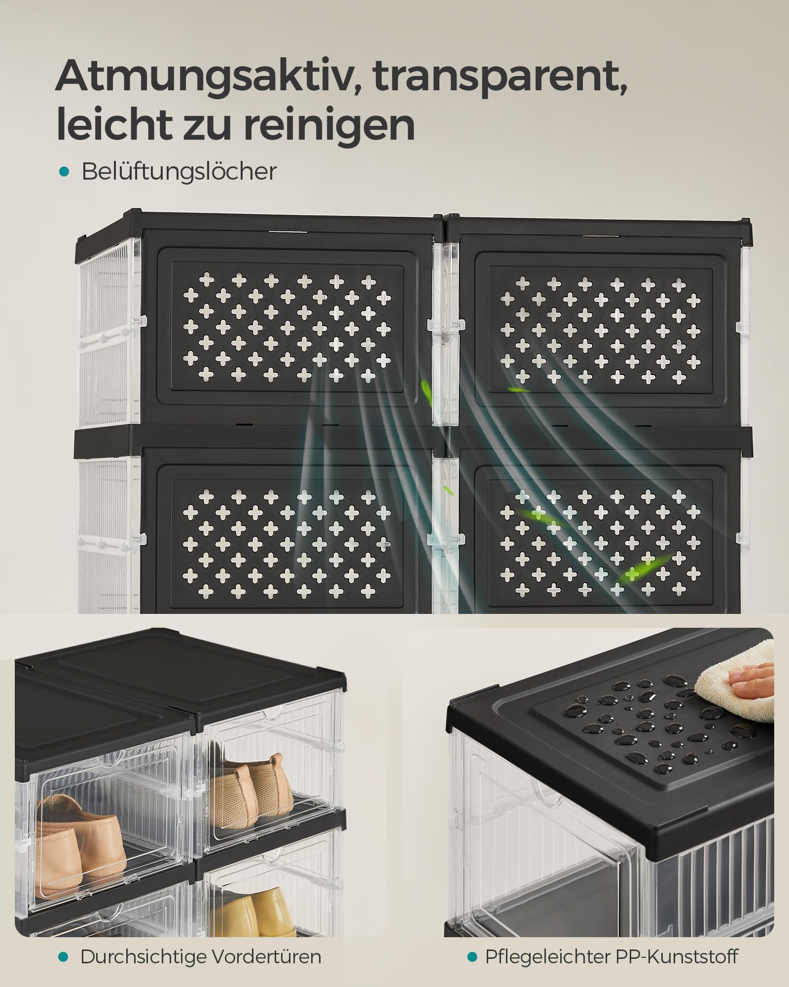songmics-schuhschrank-2er-set-mit-12-schuhboxen-transparent-tintenschwarz-lsp206 image 6