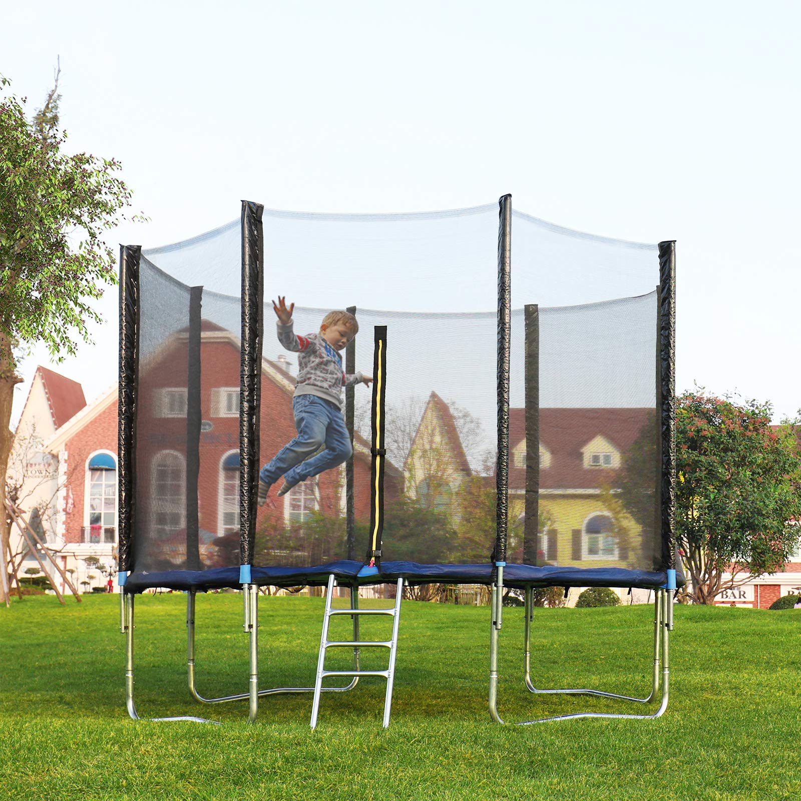 songmics-trampolin-sicherheitsnetz-ersatznetz-rund-f-r-366-cm-8-pfosten image 2