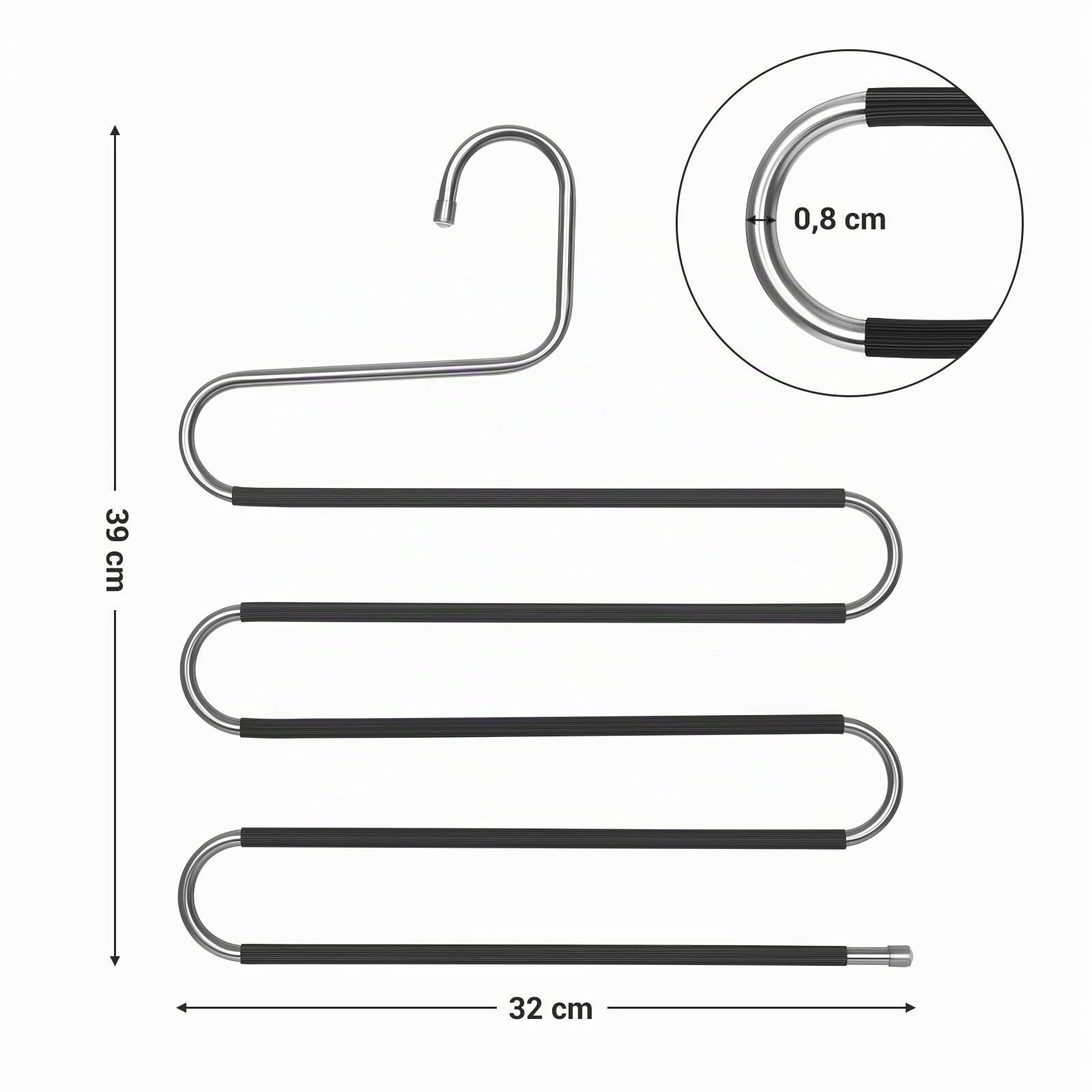 songmics-hosenb-gel-cri043bk-4er-set-s-form-metall-f-r-je-5-hosen-silbern-schwar image 5