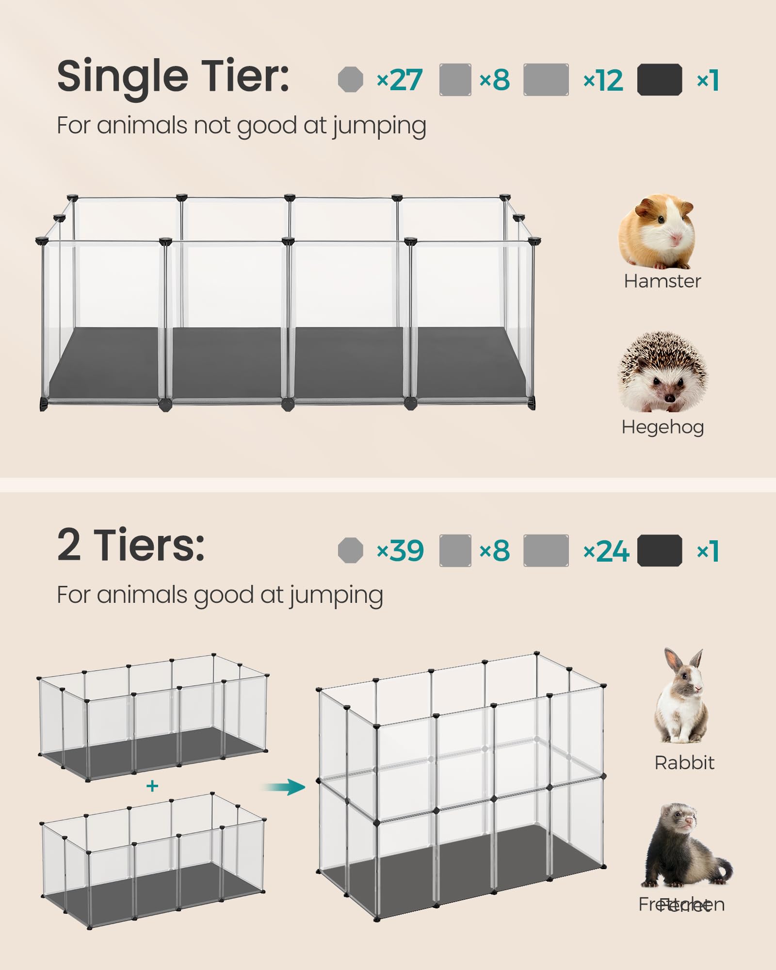 songmics-kleintiergehege-mit-bodenplatten-125-x-63-x-42-cm-f-r-hamster-kaninchen image 3