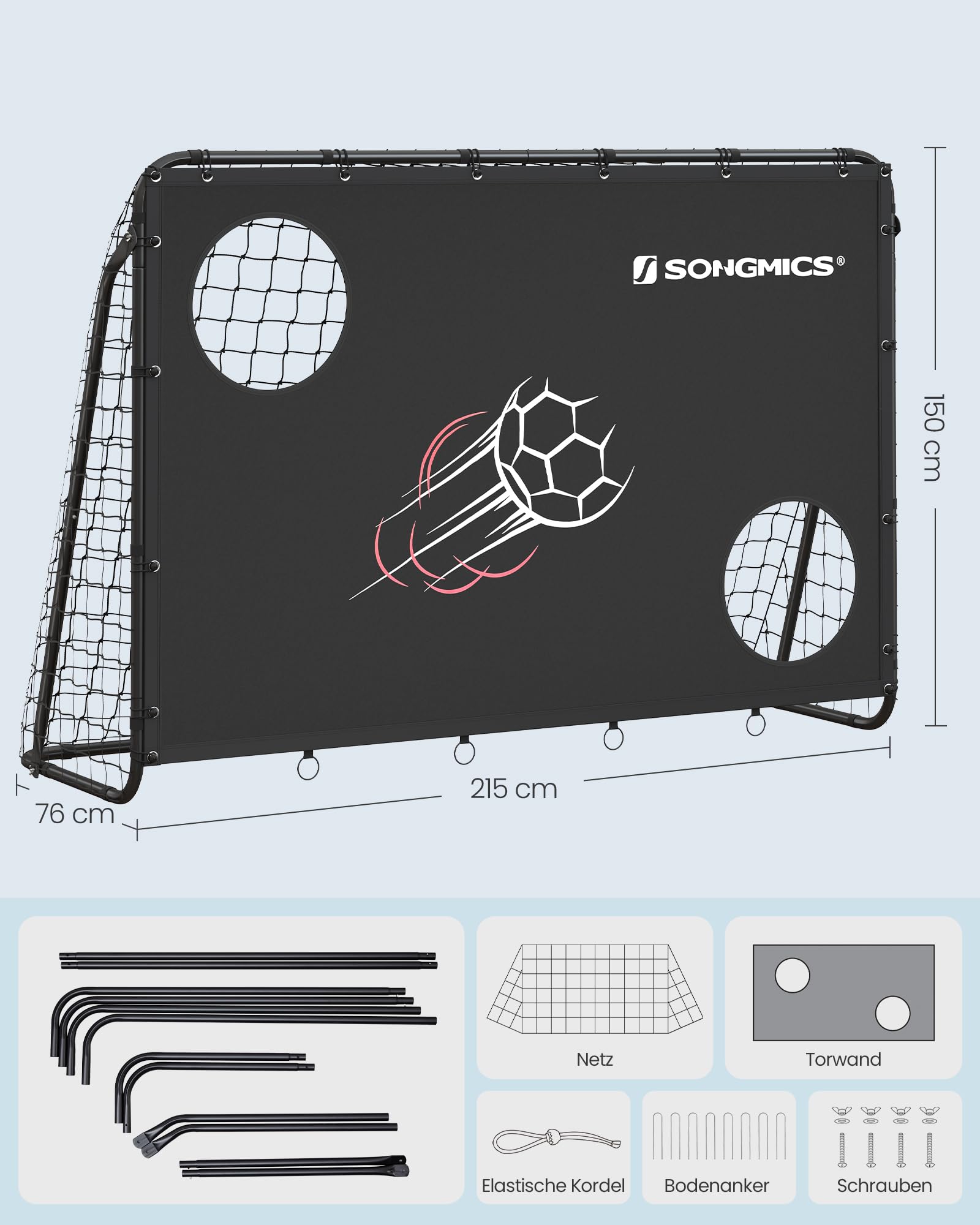 songmics-fu-balltor-215-x-76-x-150-cm-mit-torwand-stahlrohre-pe-netz image 5