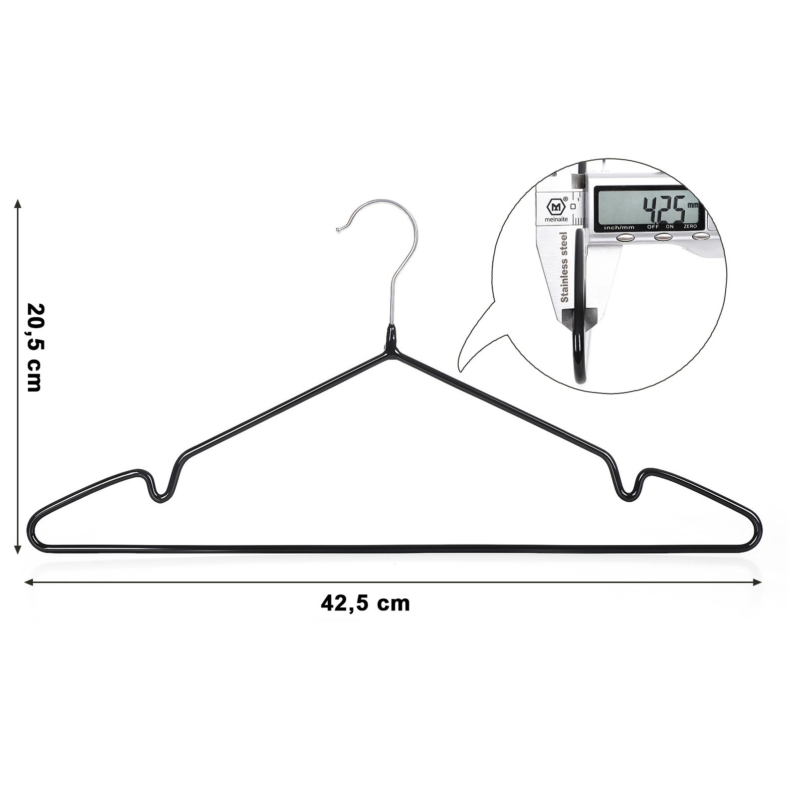 songmics-kleiderb-gel-cri33b-20-20-st-ck-metall-schwarz-rutschfest-42-5-cm image 7