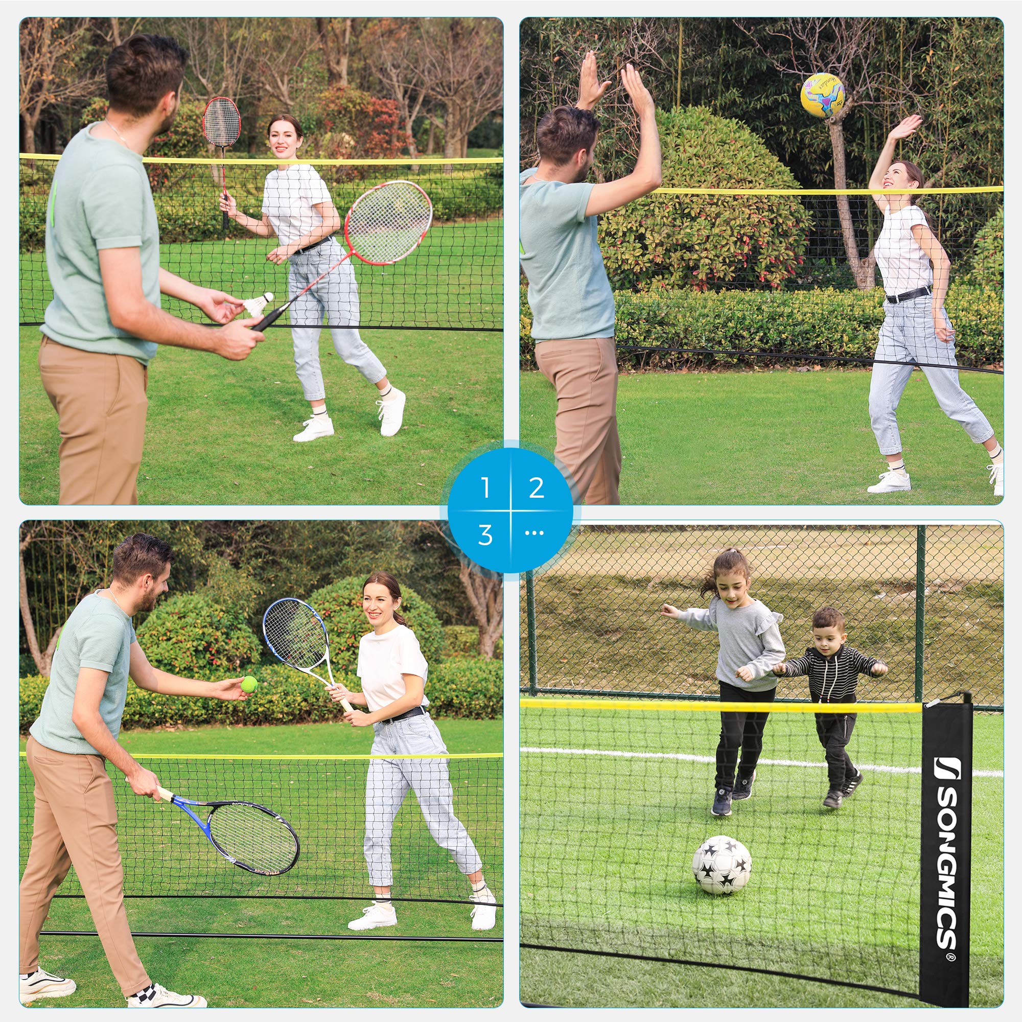 songmics-badmintonnetz-volleyballnetz-set-h-henverstellbar-90-155-cm image 2
