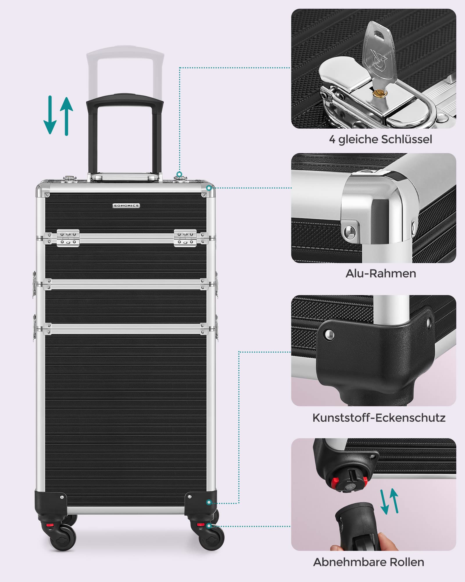 songmics-kosmetikkoffer-jhz014b01-trolley-3-in-1-70-5-cm-schwarz image 4