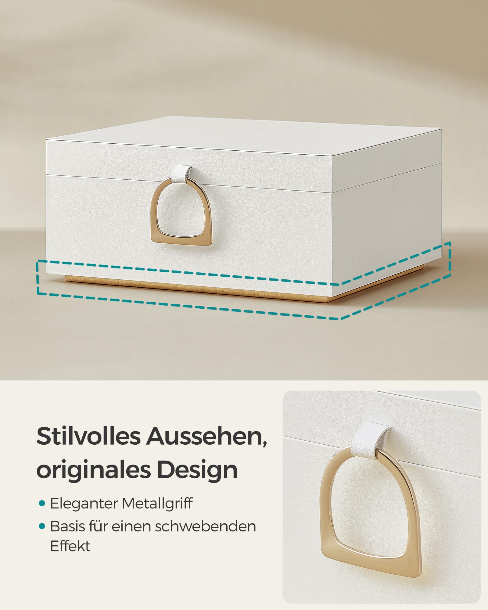 songmics-schmuckk-stchen-jbc165w01-schmuckkasten-2-ebenen-wei-mit-griff-20-5-x-2 image 3