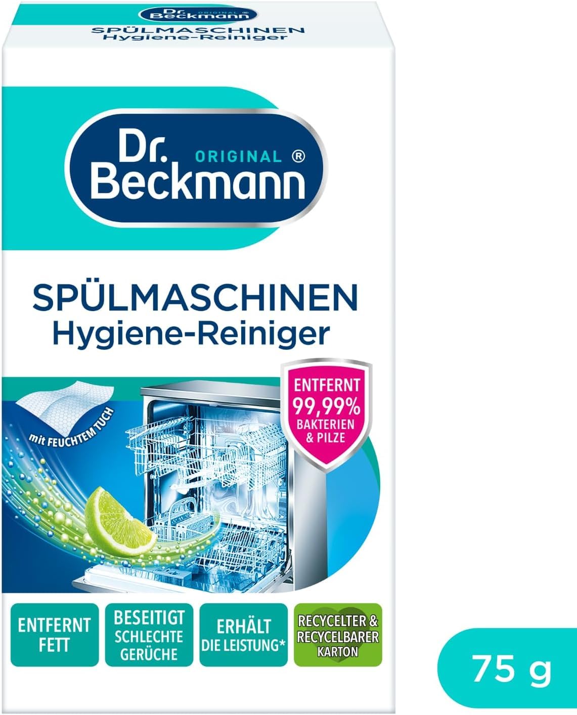 dr-beckmann-sp-lmaschinen-hygiene-reiniger-75-g-tuch-f-r-innenraum-sieb-dichtung image 4