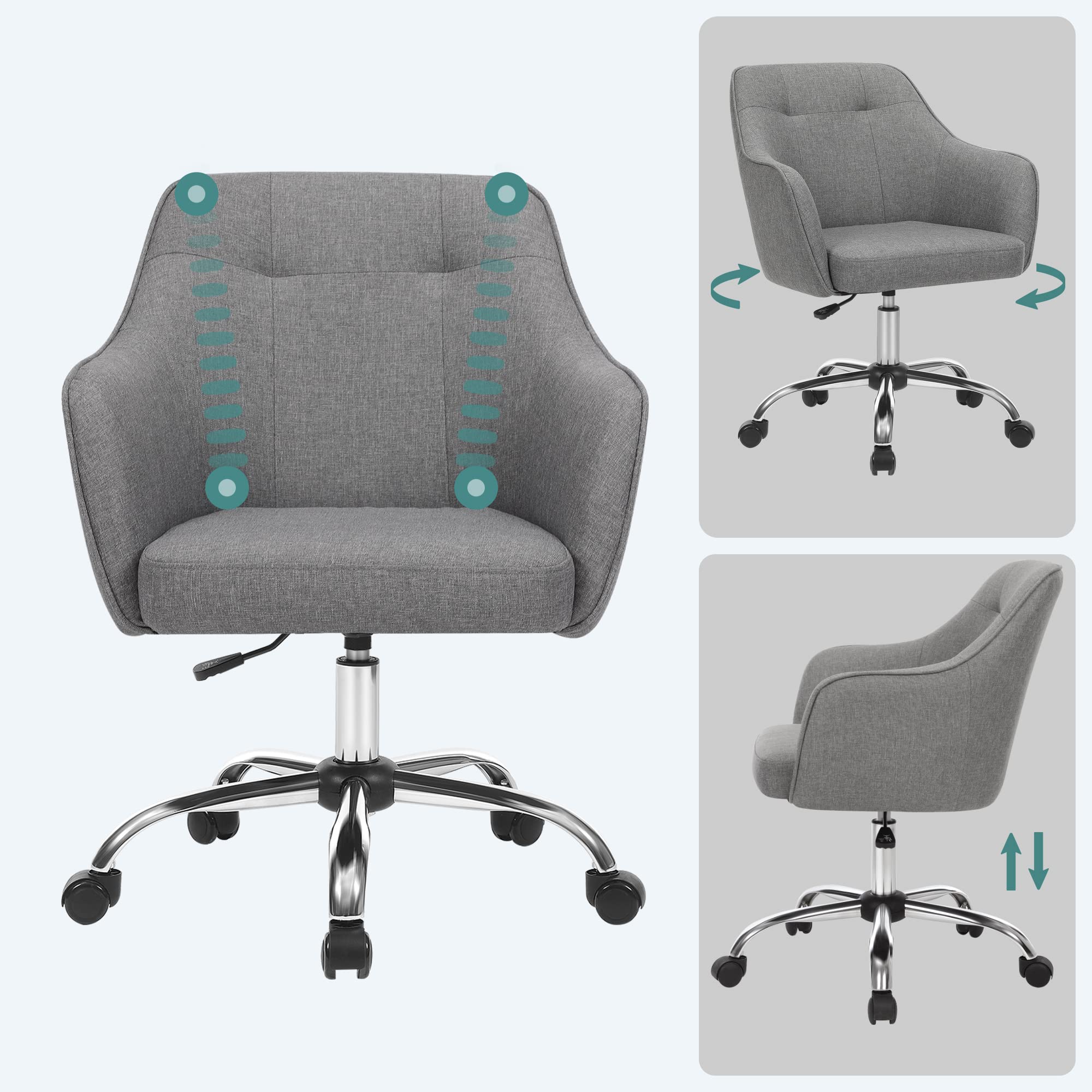 songmics-homeoffice-stuhl-2er-set-drehbar-grau image 5