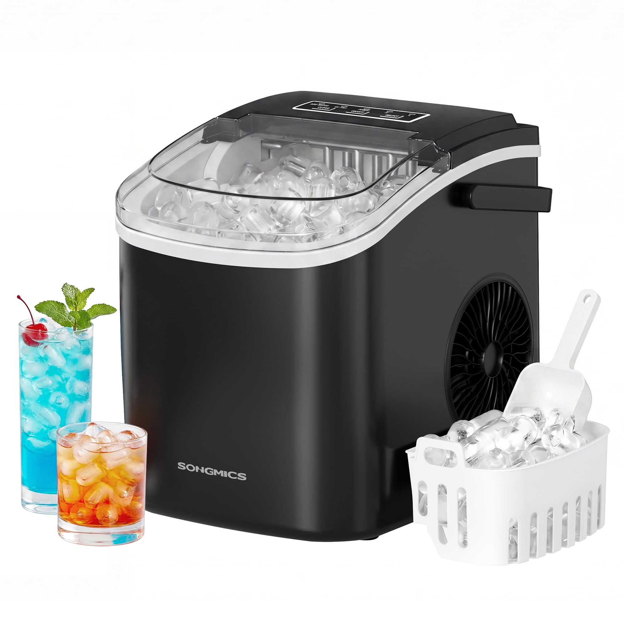 songmics-eisw-rfelmaschine-12-kg-24h-2-gr-en-selbstreinigung-tintenschwarz-xzb00 image 1
