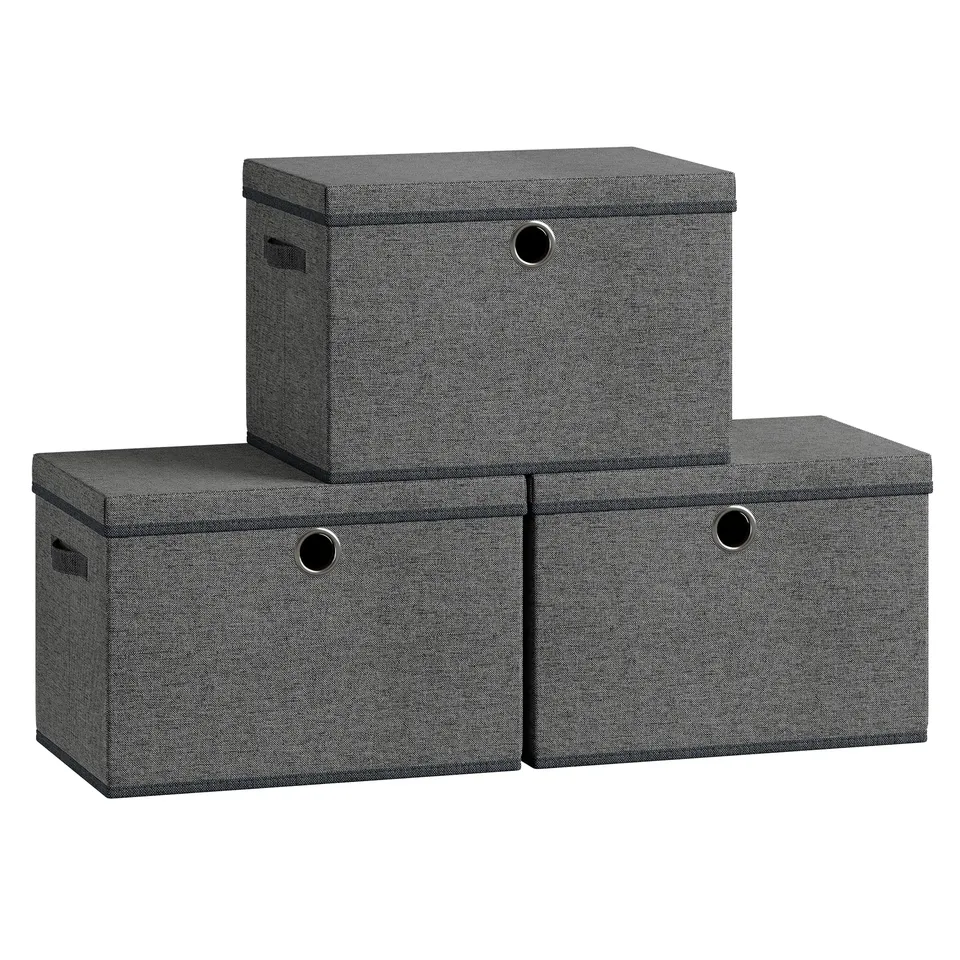 songmics-aufbewahrungsboxen-3er-set-43x30x30-cm-mit-deckel-und-griffen image 1