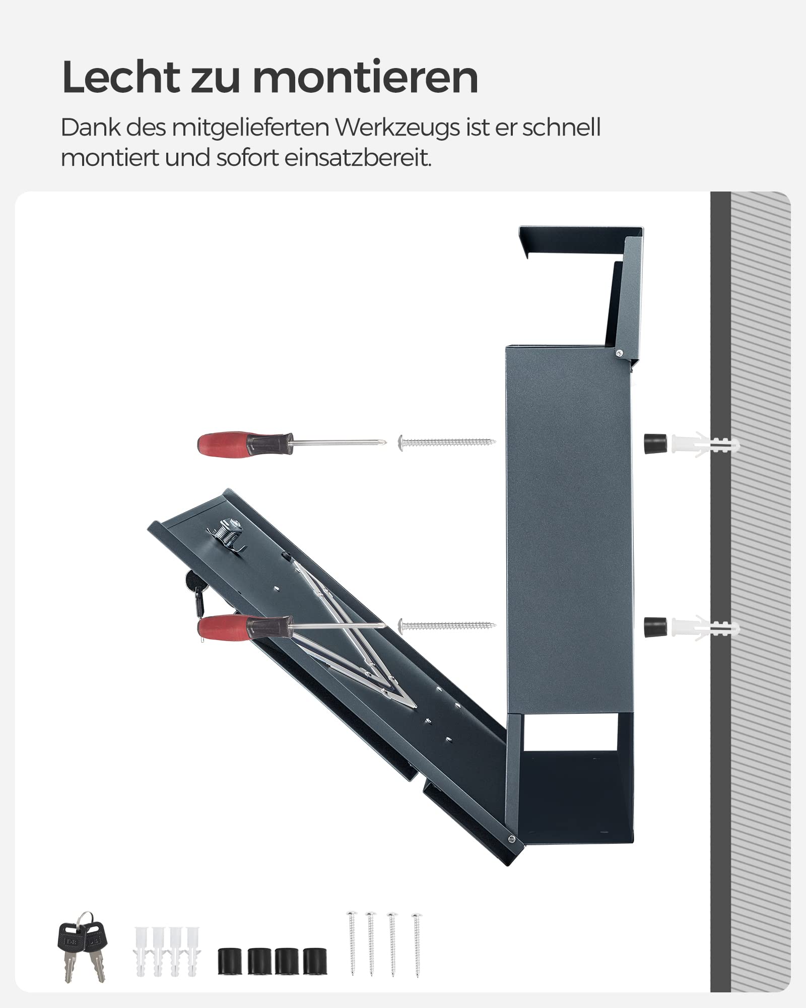 songmics-xxl-briefkasten-mit-zeitungsfach-und-schloss-anthrazit-gmb054g01 image 8