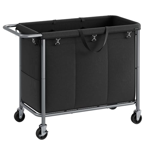 songmics-w-schekorb-3-f-cher-200-liter-mit-rollen-tintenschwarz-rls005b01 image 8