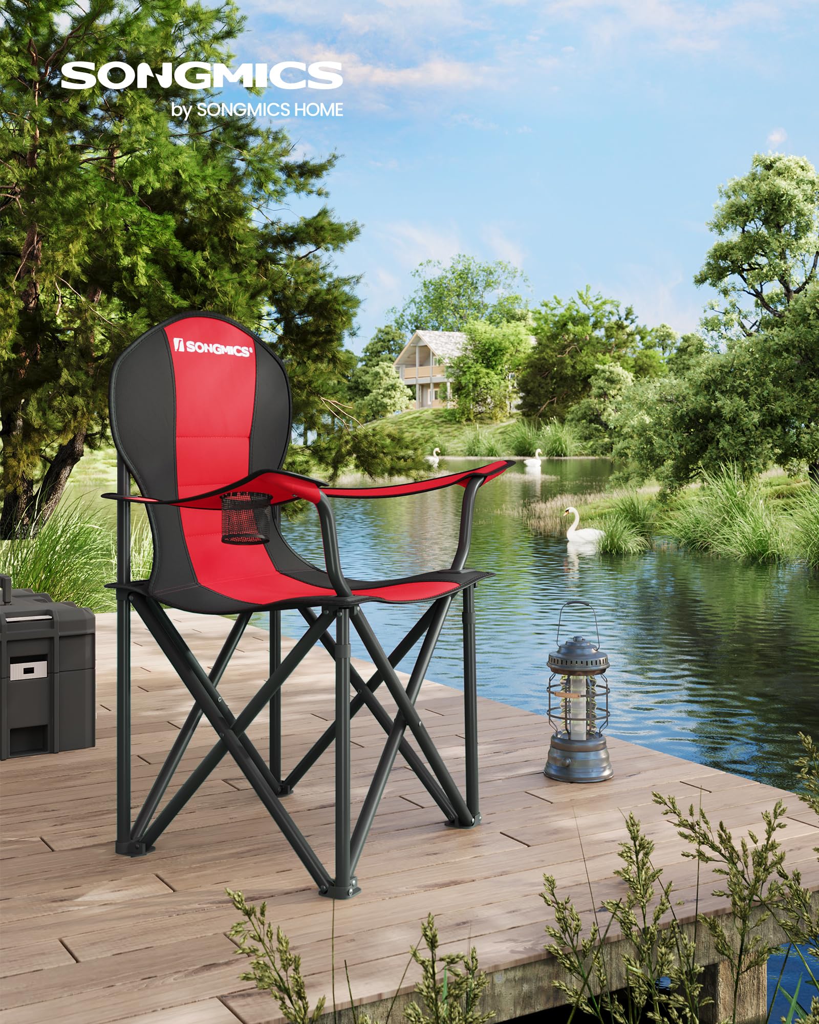 songmics-campingstuhl-klappstuhl-gepolstert-mit-flaschenhalter-belastbar-bis-250 image 2