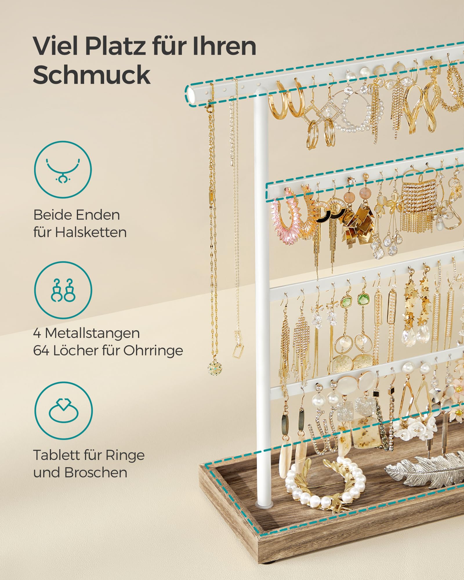 songmics-schmuckst-nder-4-stangen-tablett-wei-holz-jjs019w01 image 3