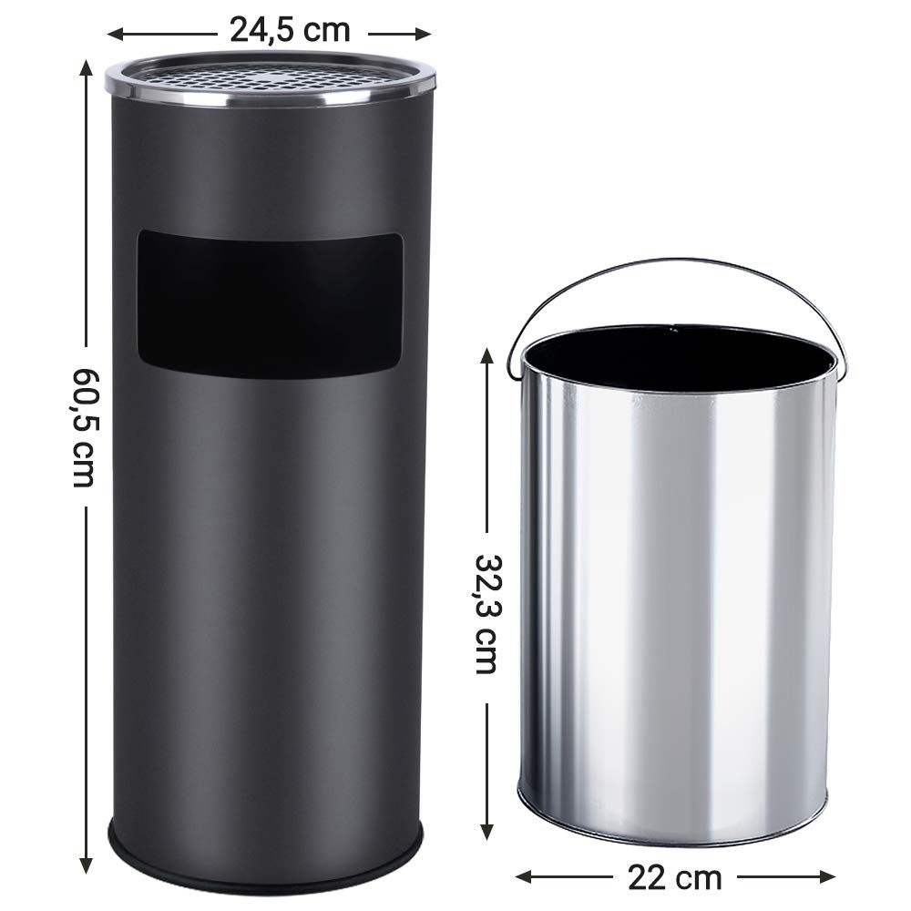 songmics-standaschenbecher-ltb17c-30-l-m-lleimer-mit-aschenbecher-24-5-cm-schwar image 3