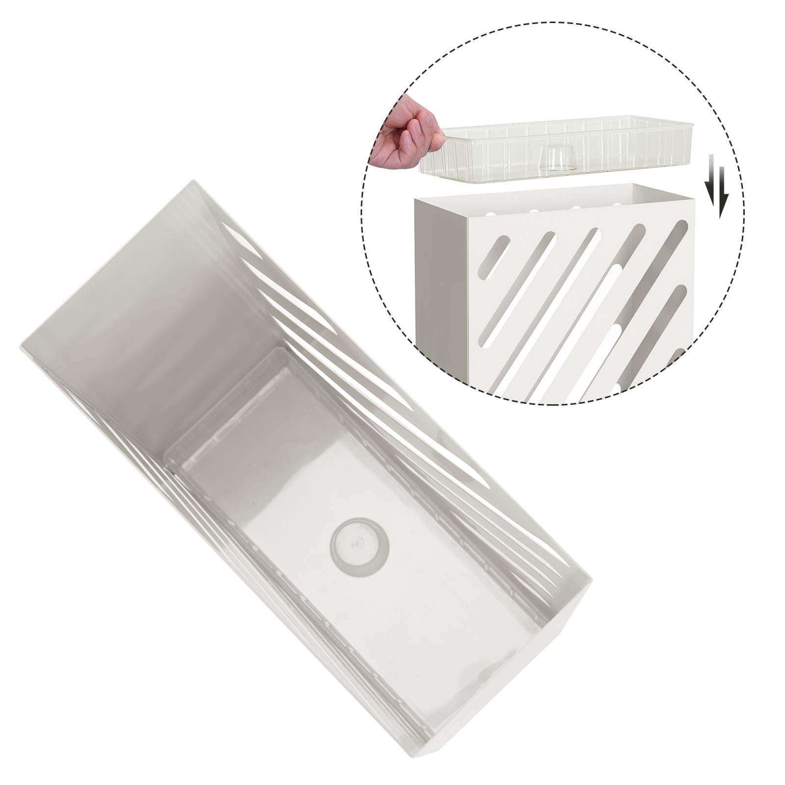 songmics-regenschirmst-nder-rechteckig-metall-wei-mit-haken-luc03wt image 4
