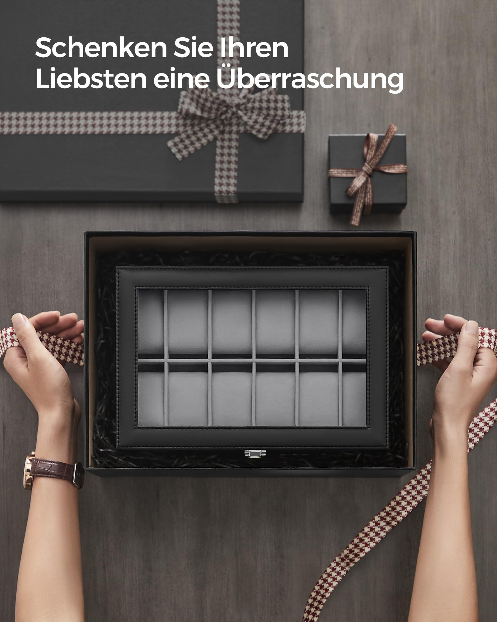 songmics-uhrenbox-12-f-cher-uhrenkasten-mit-glasdeckel-schwarz-jwb12b image 7