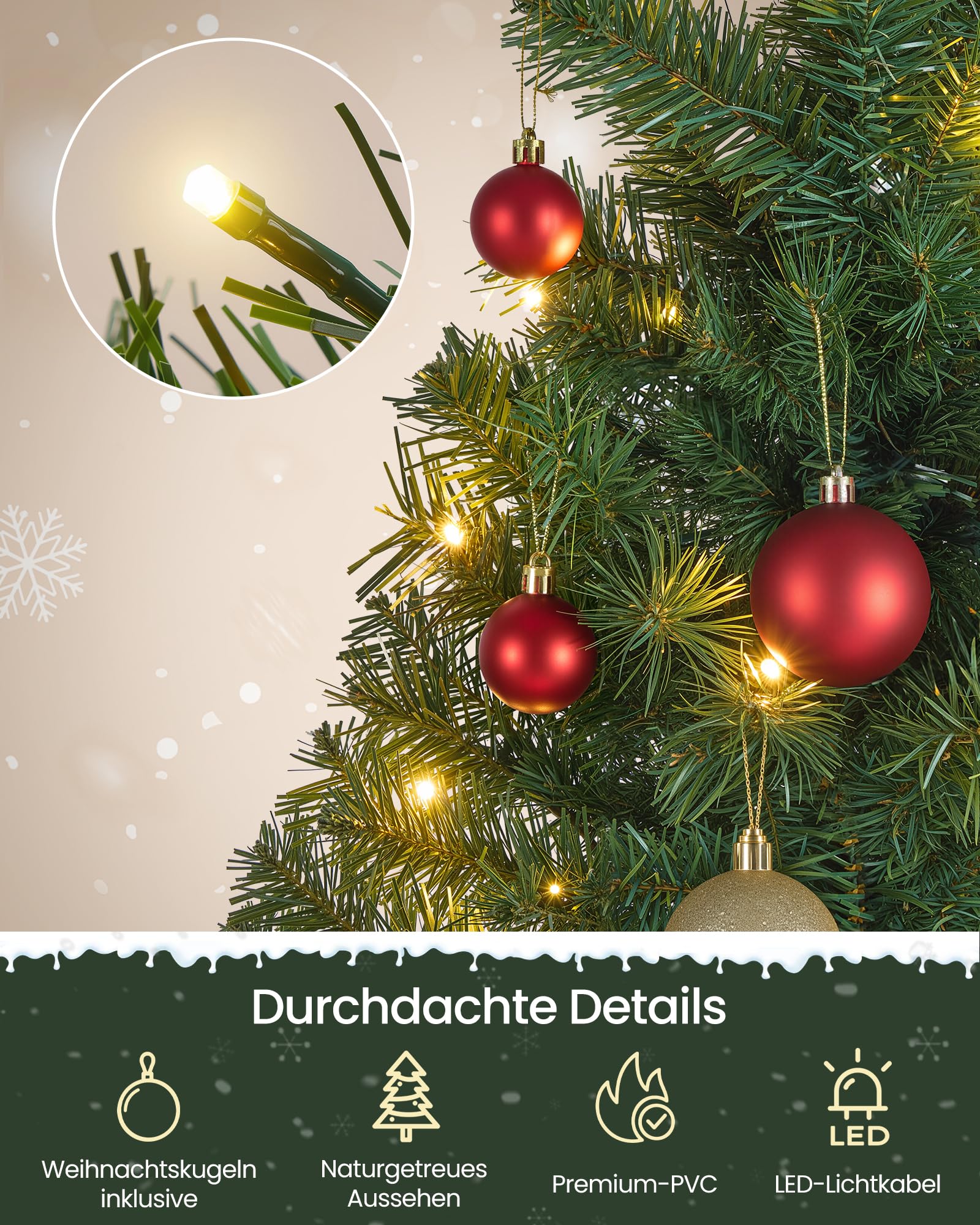 songmics-k-nstlicher-weihnachtsbaum-150-cm-mit-beleuchtung image 3