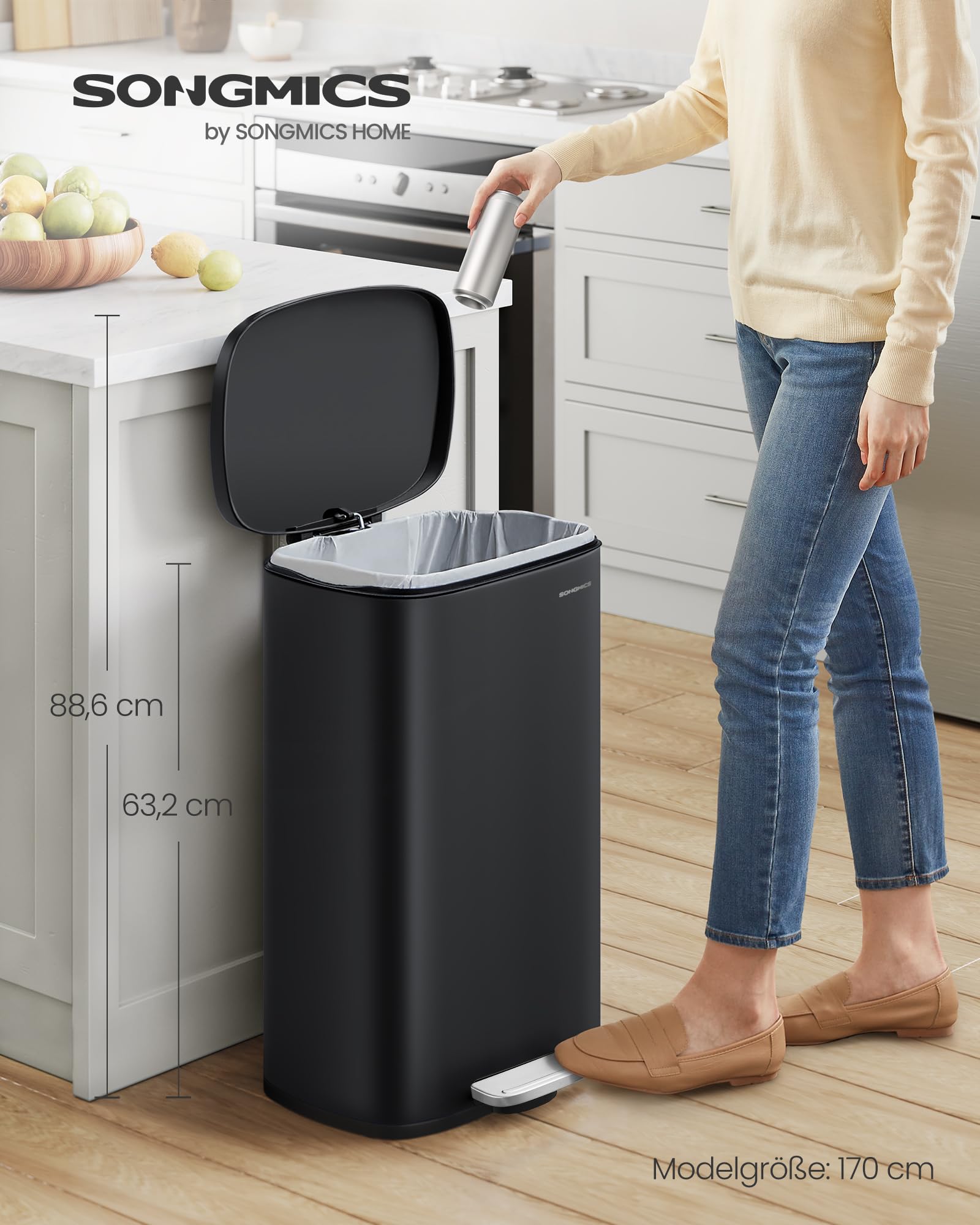 songmics-m-lleimer-k-che-treteimer-stahl-50-liter-schwarz-ltb050b02 image 2