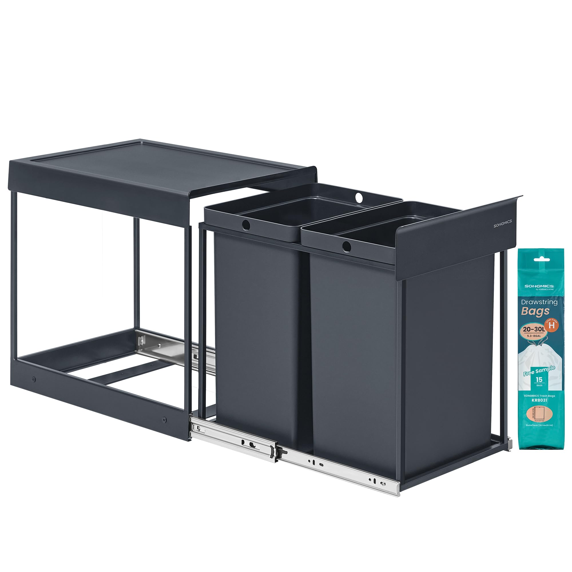 songmics-ltb950b01-unterschrank-m-lleimer-2x15-l-ausziehbar-tintenschwarz image 8