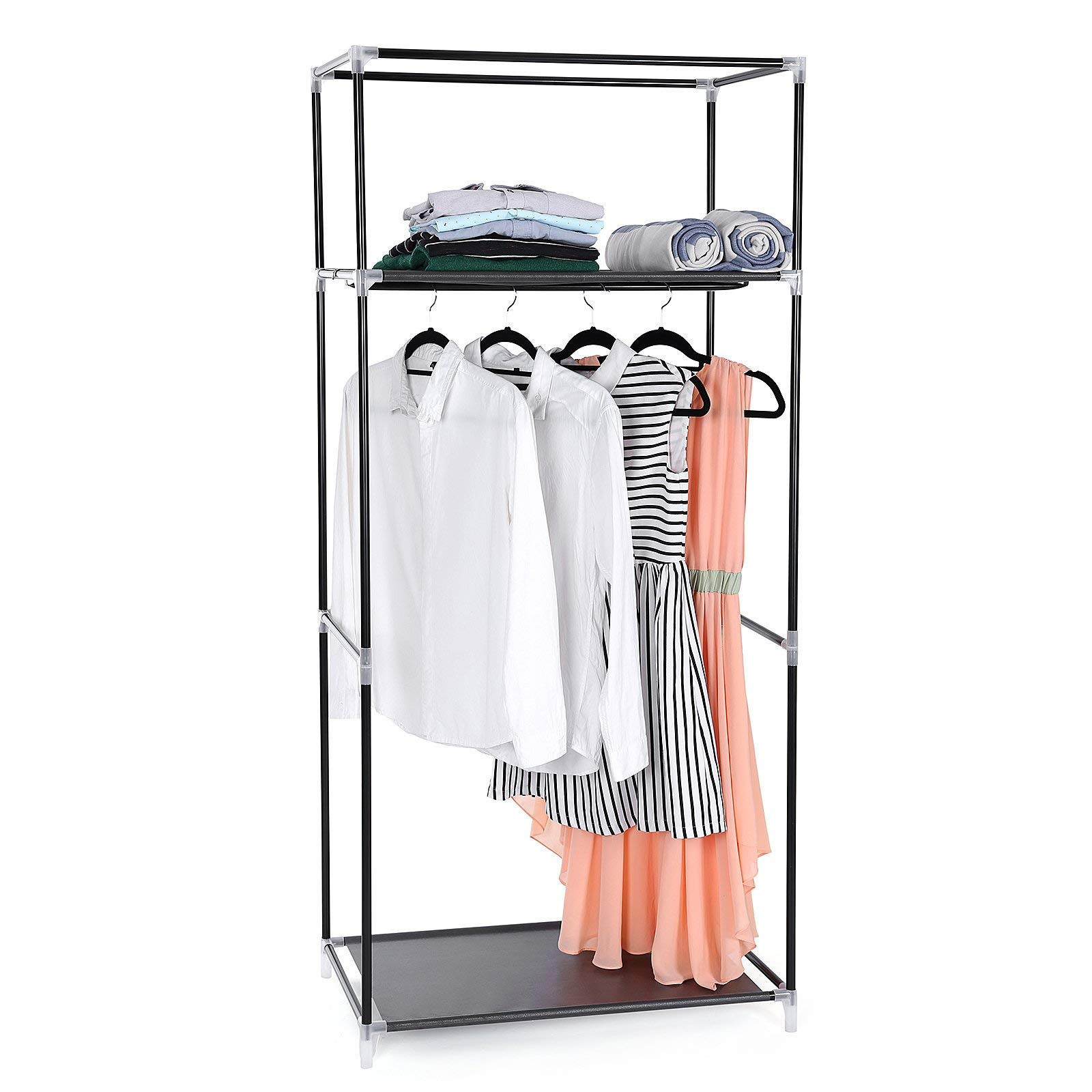 songmics-kleiderschrank-stoffschrank-75-x-45-x-160-cm-schwarz image 4