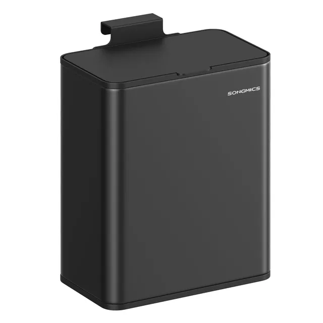 songmics-m-lleimer-h-ngend-8-l-ltb810b01-stahl-biom-ll-tintenschwarz image 1